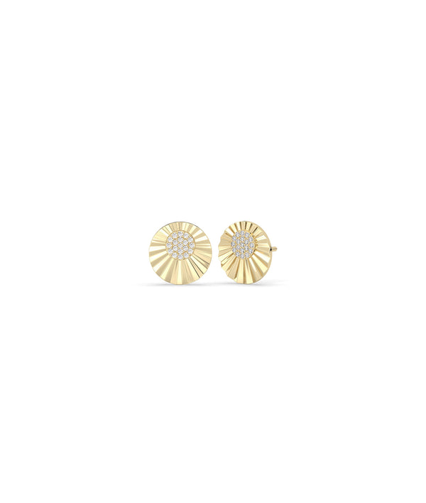JF13263 yellow gold earring jewelry piece