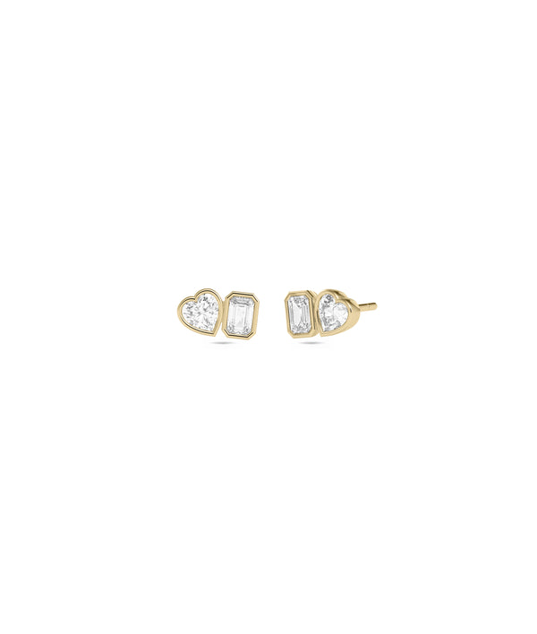 Toi-Et-Moi Diamond Solitaire Stud Earring media