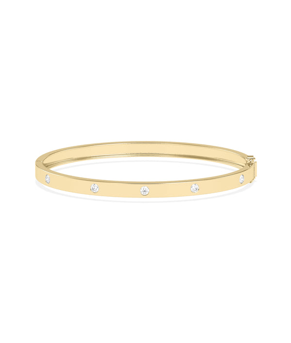 Bezel Diamond Station Bangle media