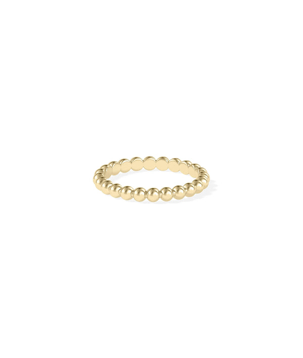 2.70 mm Wide Beaded Band Ring - 79e | Everyday 14K Gold Jewelry alternate view