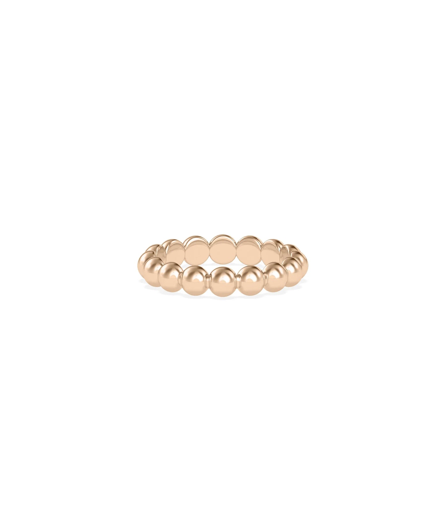 4.00 mm Wide Beaded Band Ring - 79e | Everyday 14K Gold Jewelry
