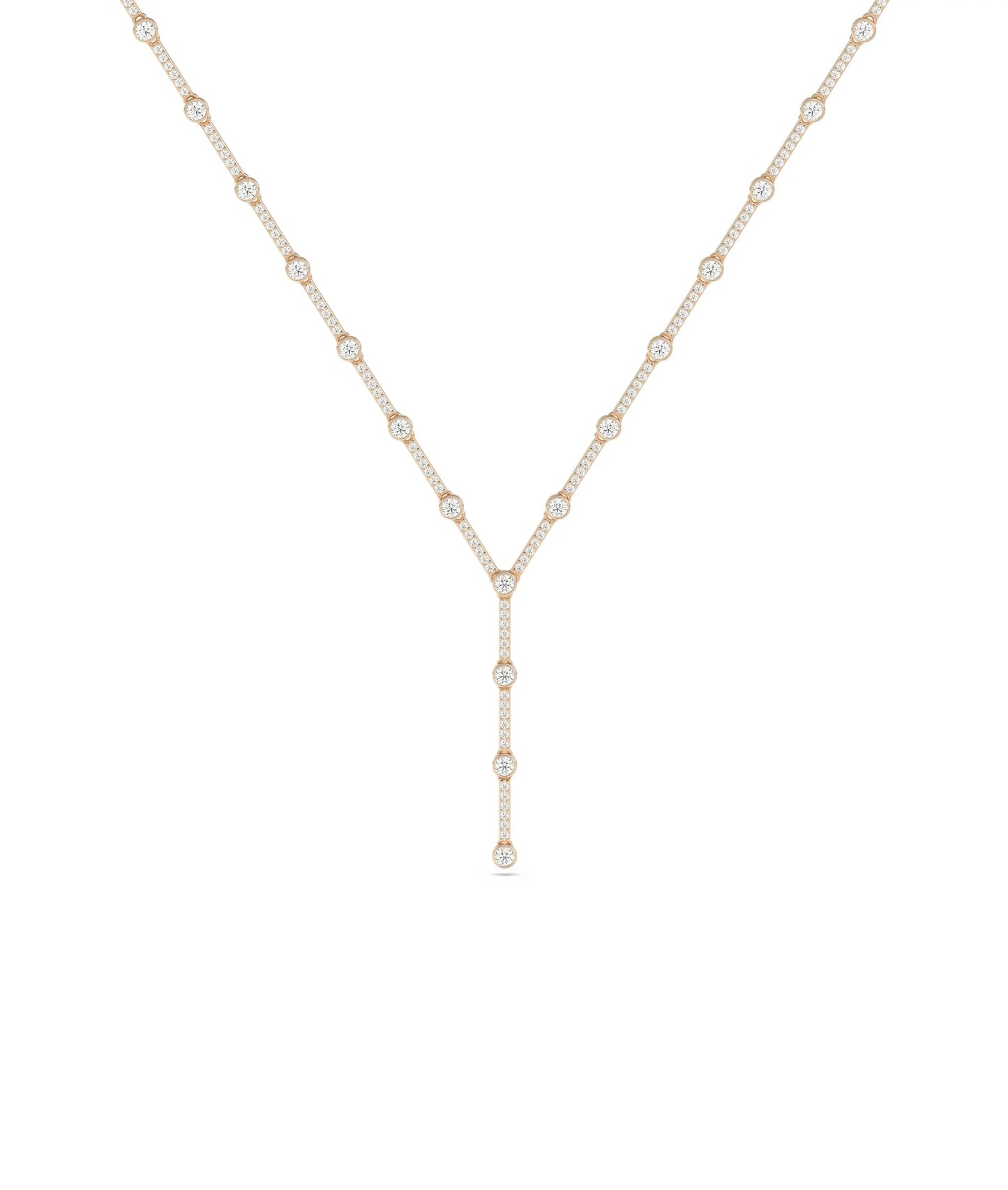 Diamond Y Necklace - 79e | Everyday 14K Gold Jewelry