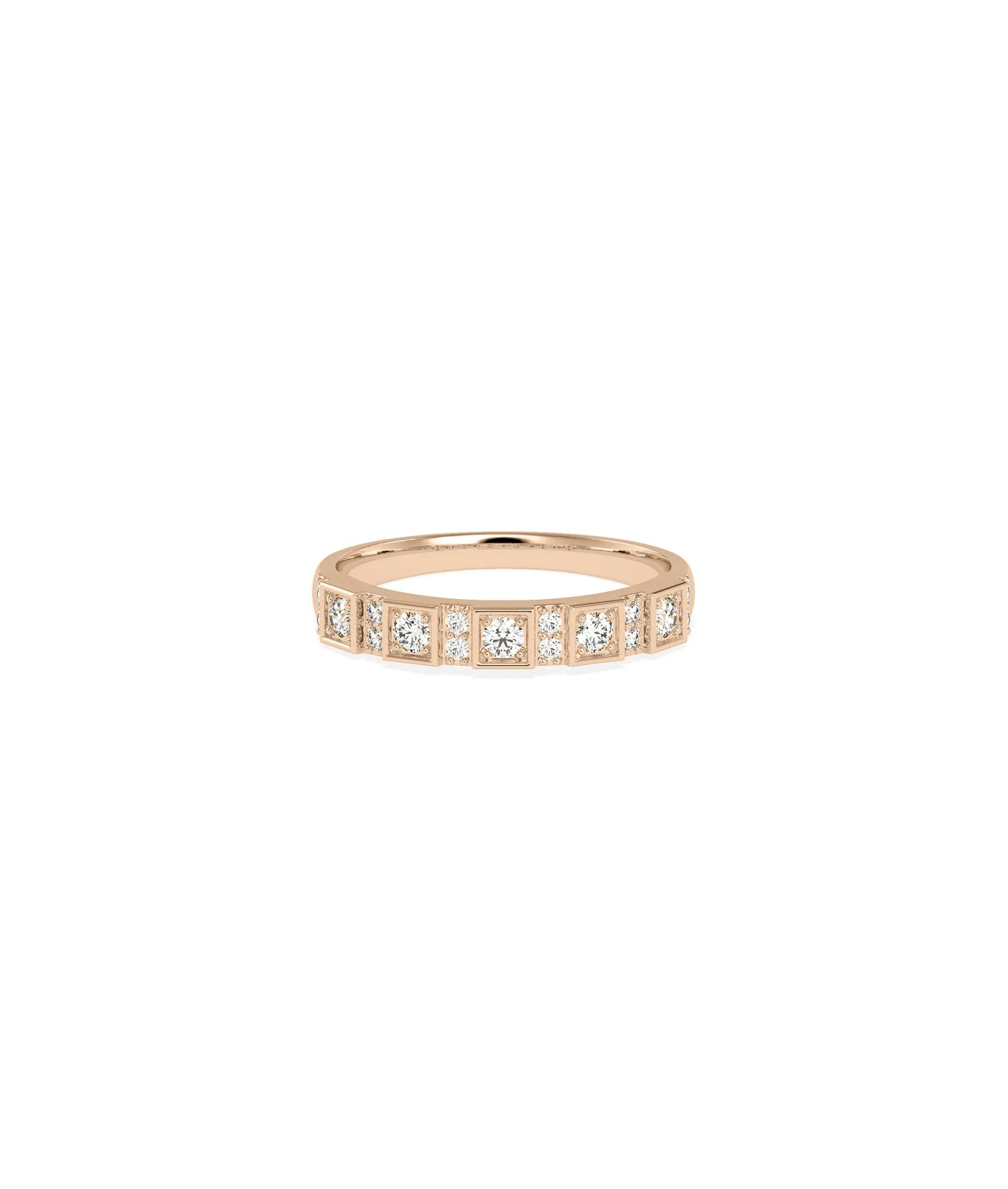 Diamond Band Ring - 79e | Everyday 14K Gold Jewelry