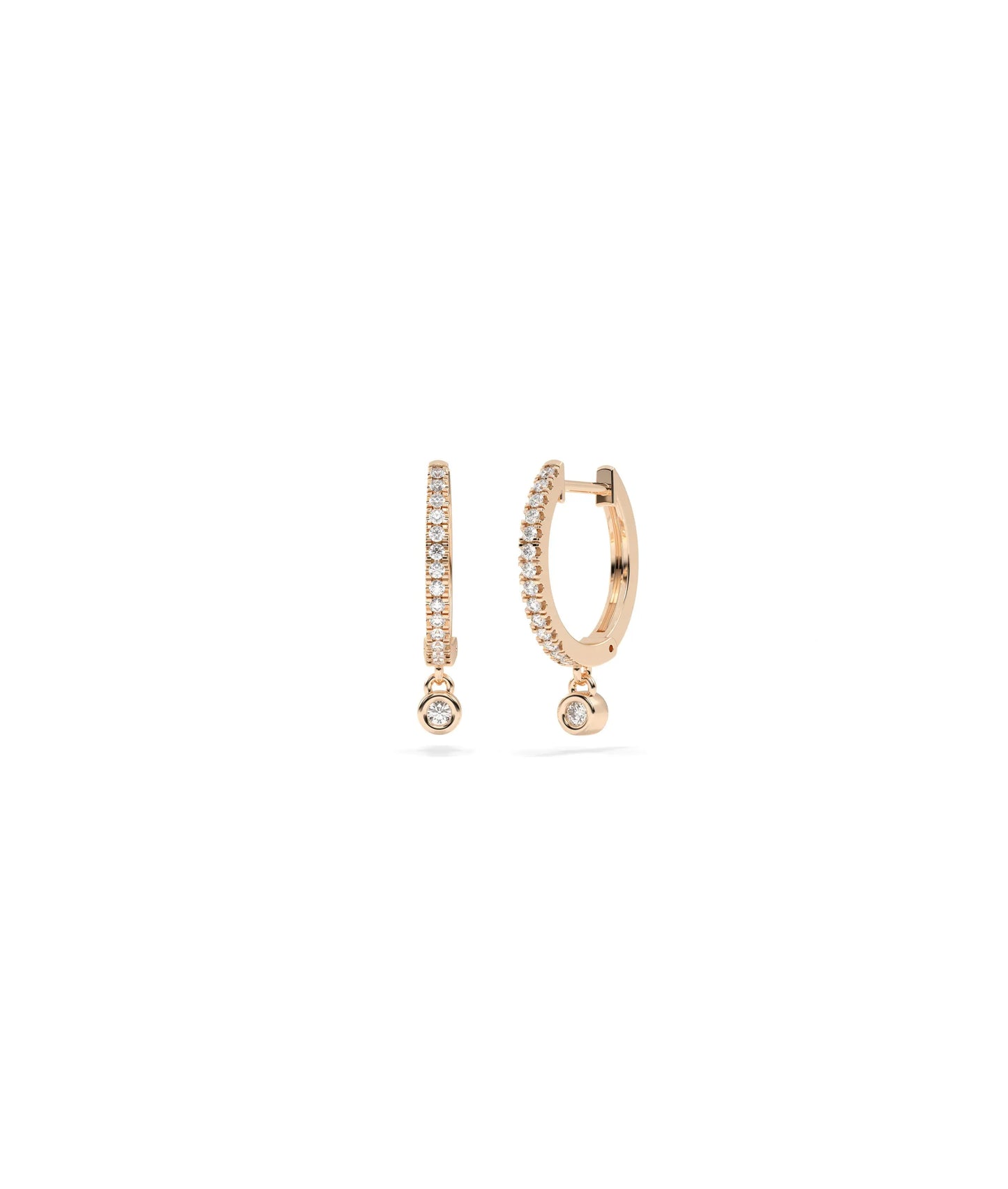 Diamond Dangle Earring - 79e | Everyday 14K Gold Jewelry