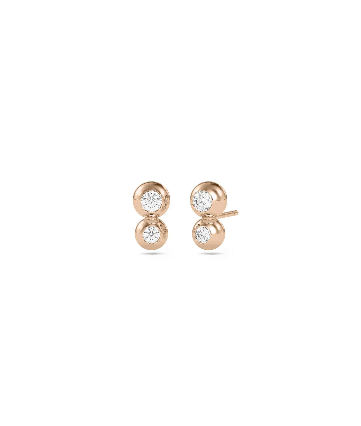 Diamond Stud Earrings - 79e | Everyday 14K Gold Jewelry