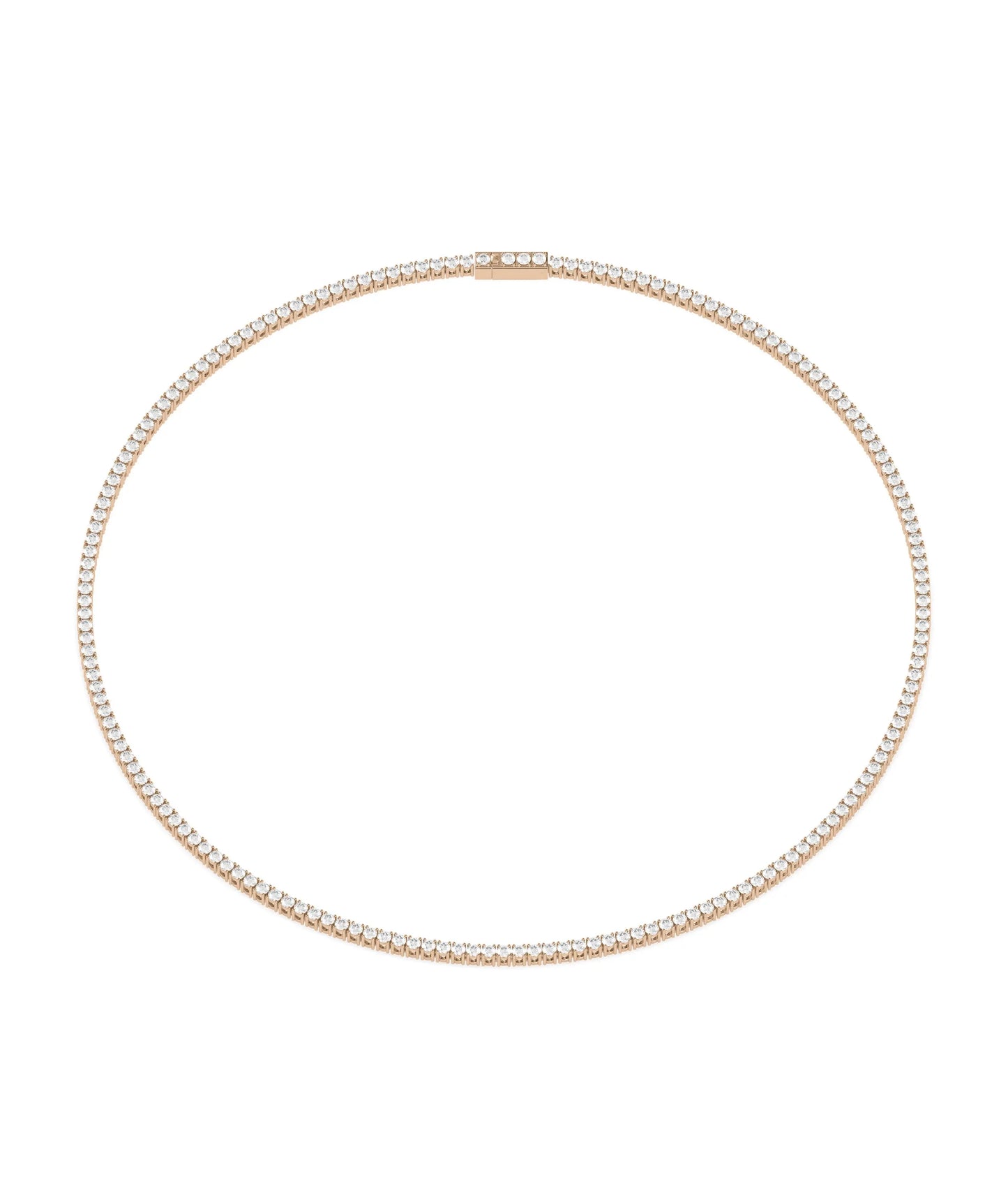 Diamond Tennis Necklace - 79e | Everyday 14K Gold Jewelry