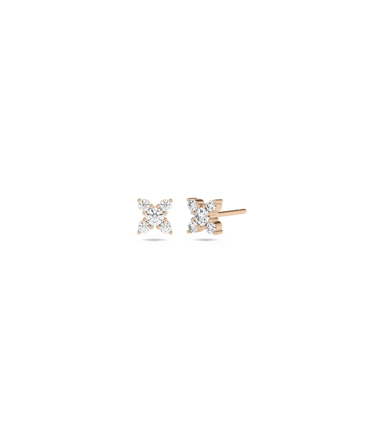Diamond Stud Earrings - 79e | Everyday 14K Gold Jewelry