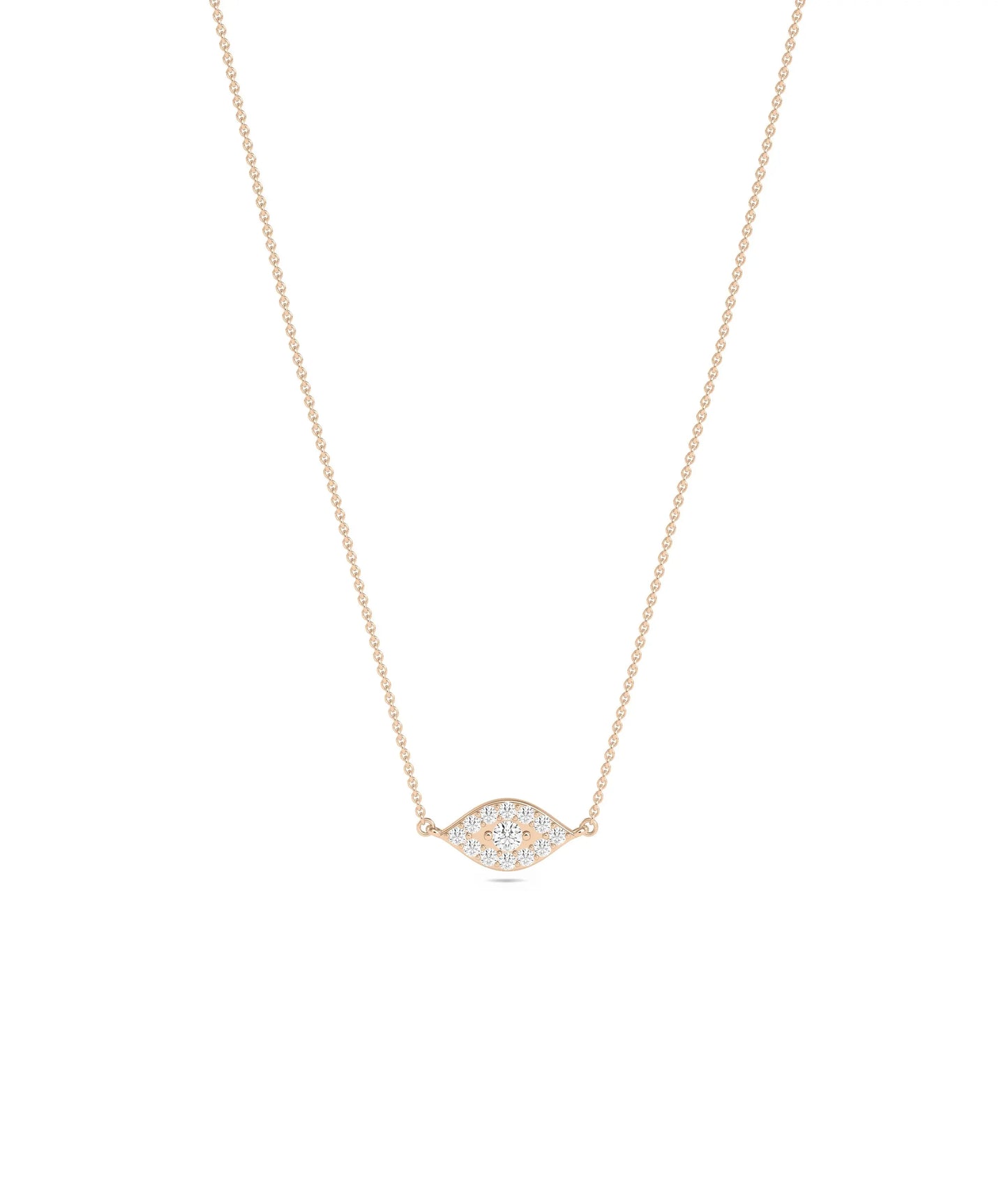 Diamond Evil Eye Necklace - 79e | Everyday 14K Gold Jewelry