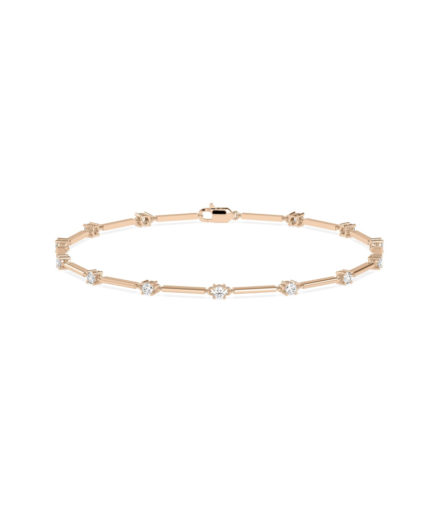 Diamond Station Bracelet - 79e | Everyday 14K Gold Jewelry