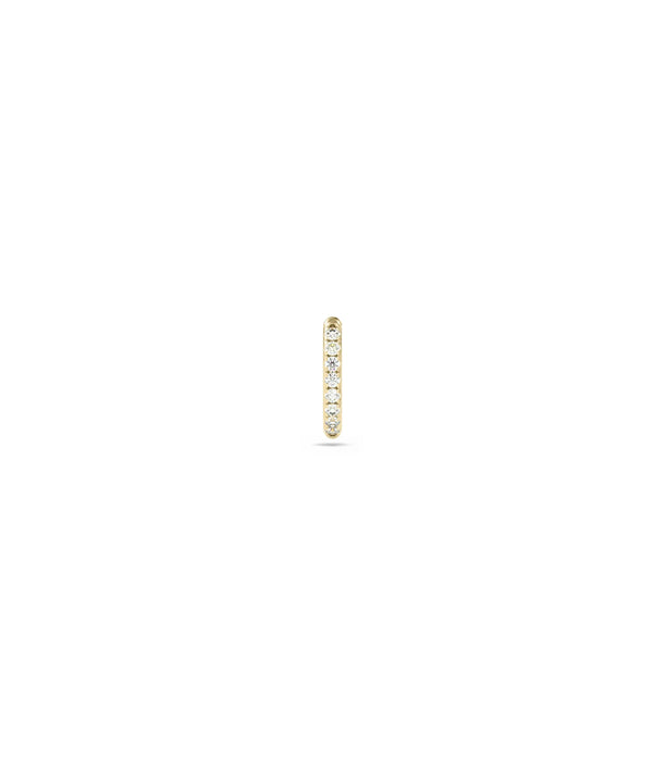 Diamond Single Line Ear Cuff - 79e | Everyday 14K Gold Jewelry alternate view
