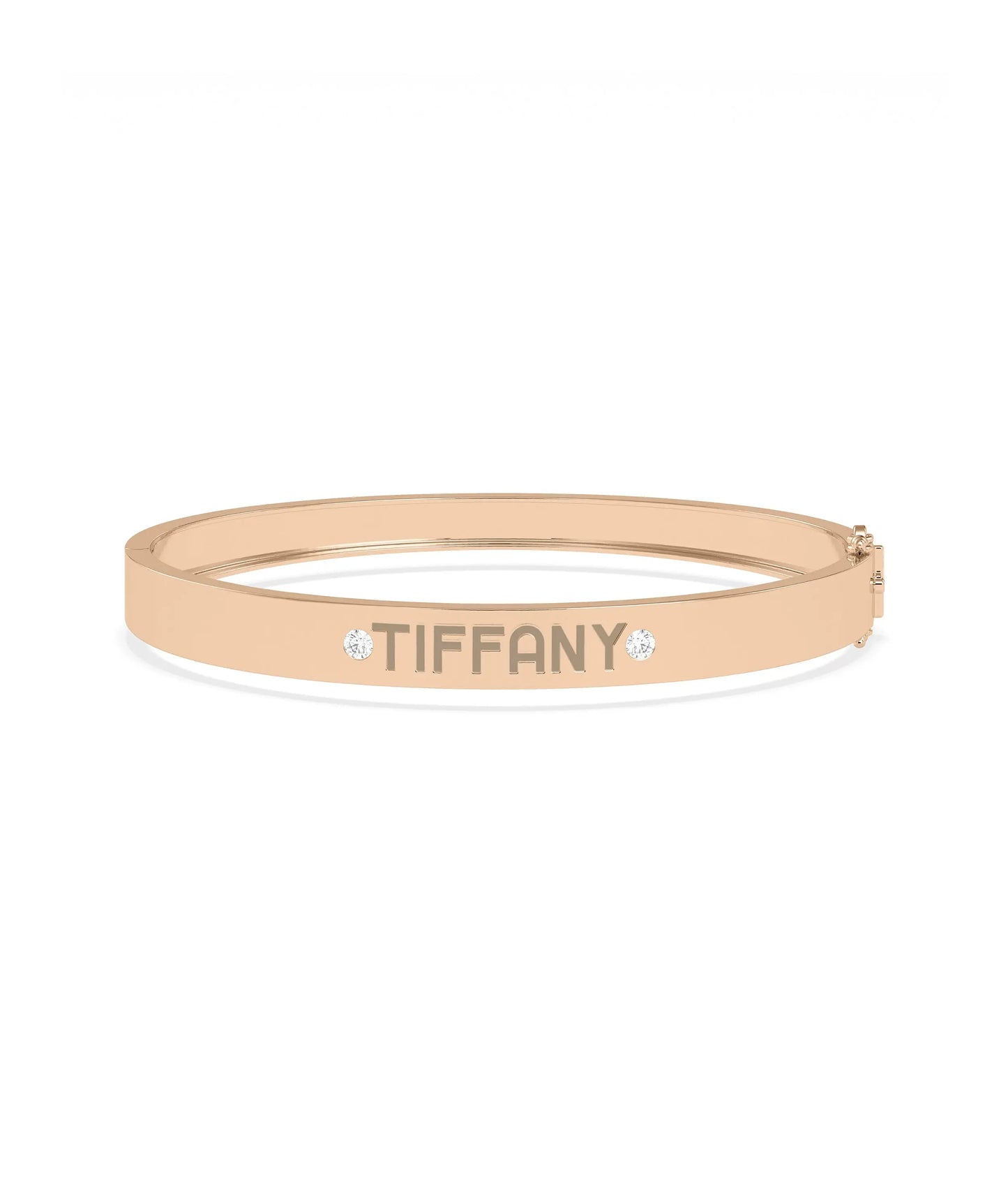 Personalize Diamond Bangle - 79e | Everyday 14K Gold Jewelry
