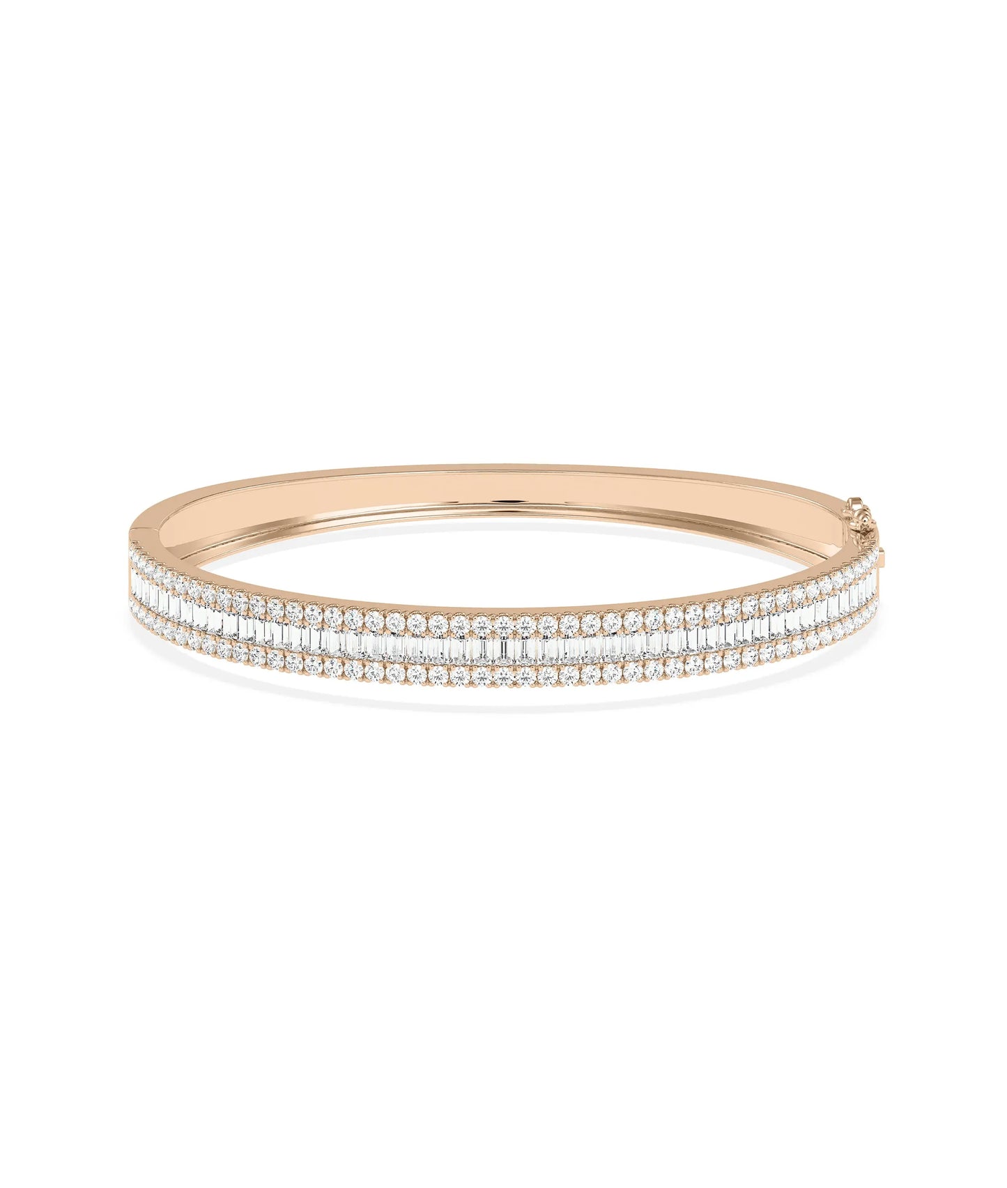 Channel Diamond Baguette Bangle - 79e | Everyday 14K Gold Jewelry
