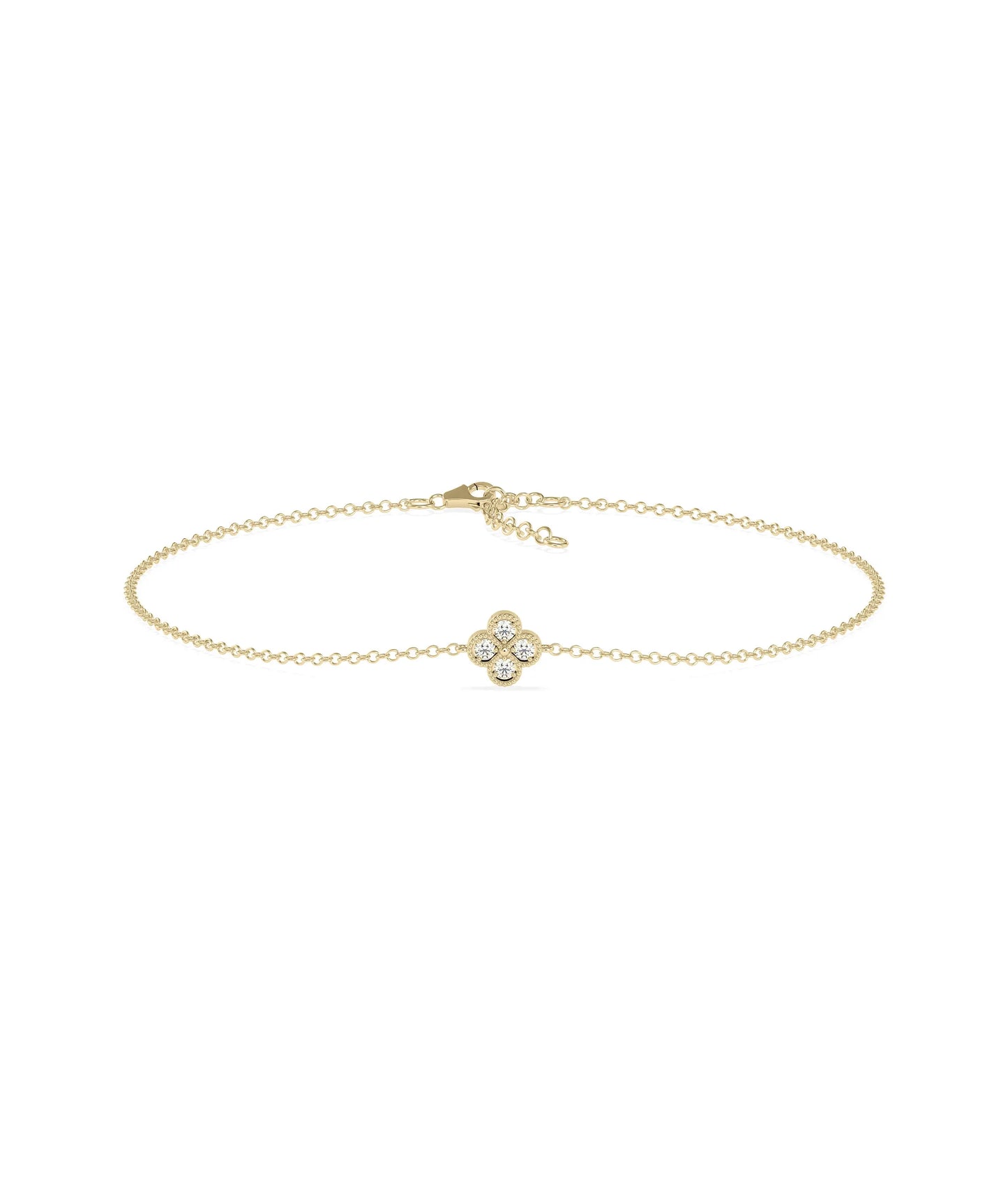 Diamond Clover Bracelet | Everyday Jewelry - 79e | Everyday 14K Gold Jewelry