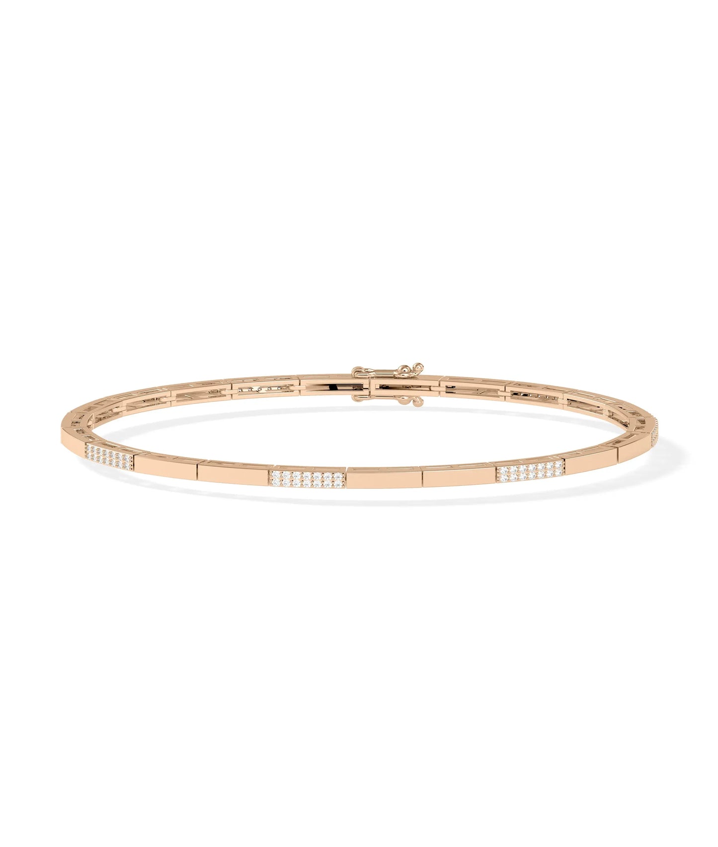 Diamond Pave Link Bracelet - 79e | Everyday 14K Gold Jewelry