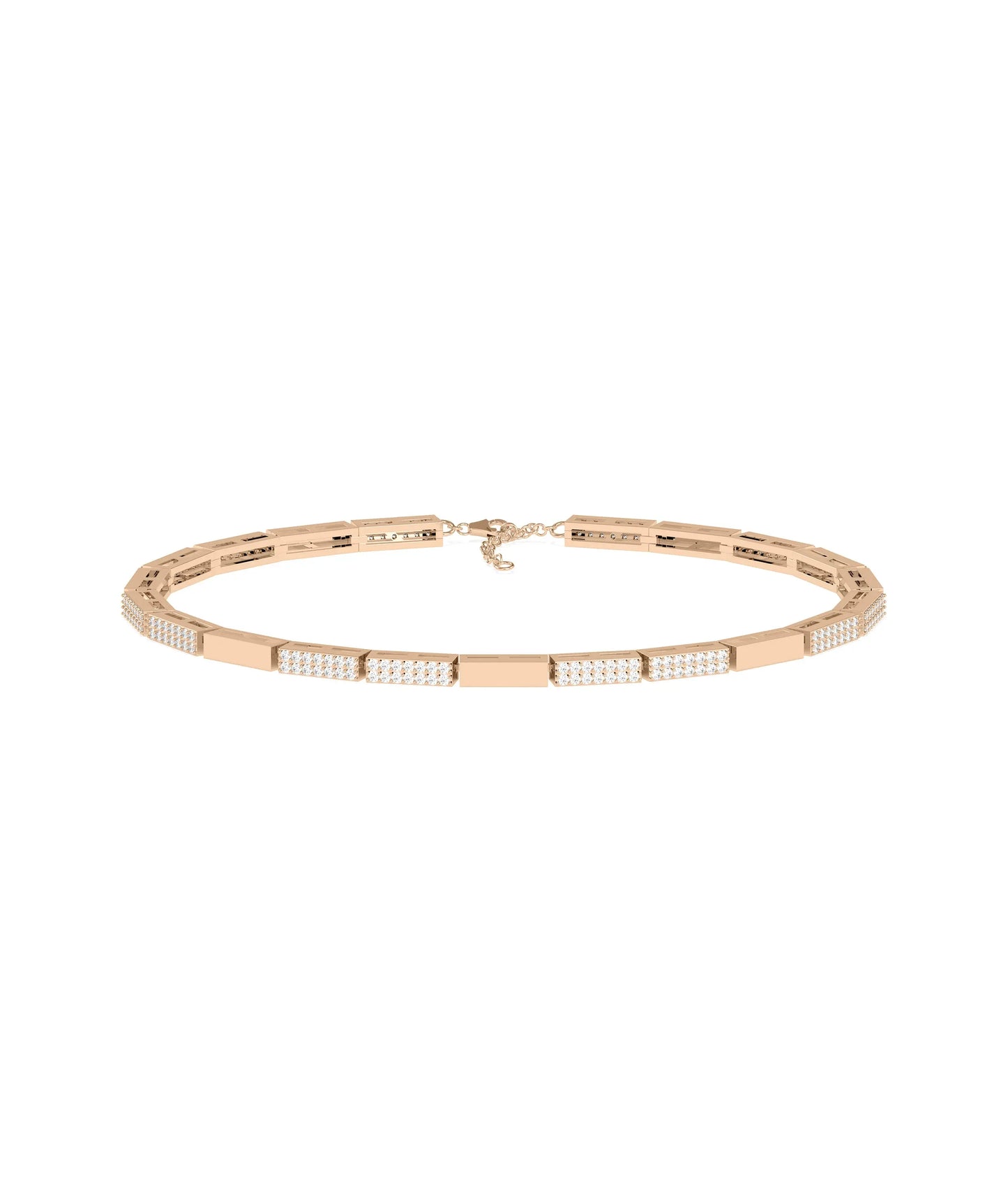 Diamond Pave Link Bracelet - 79e | Everyday 14K Gold Jewelry