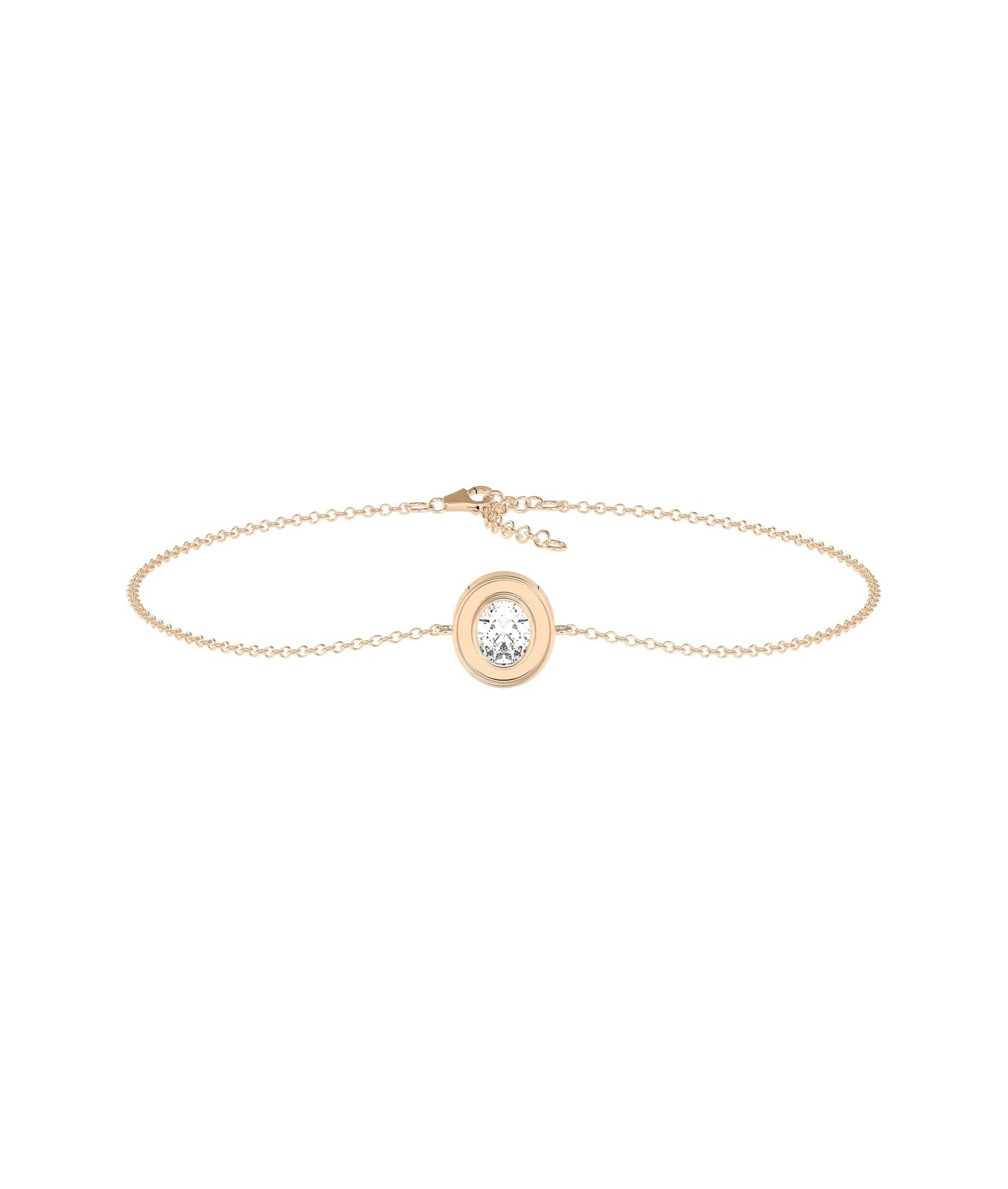Diamond Solitaire Enamel Bracelet - 79e | Everyday 14K Gold Jewelry