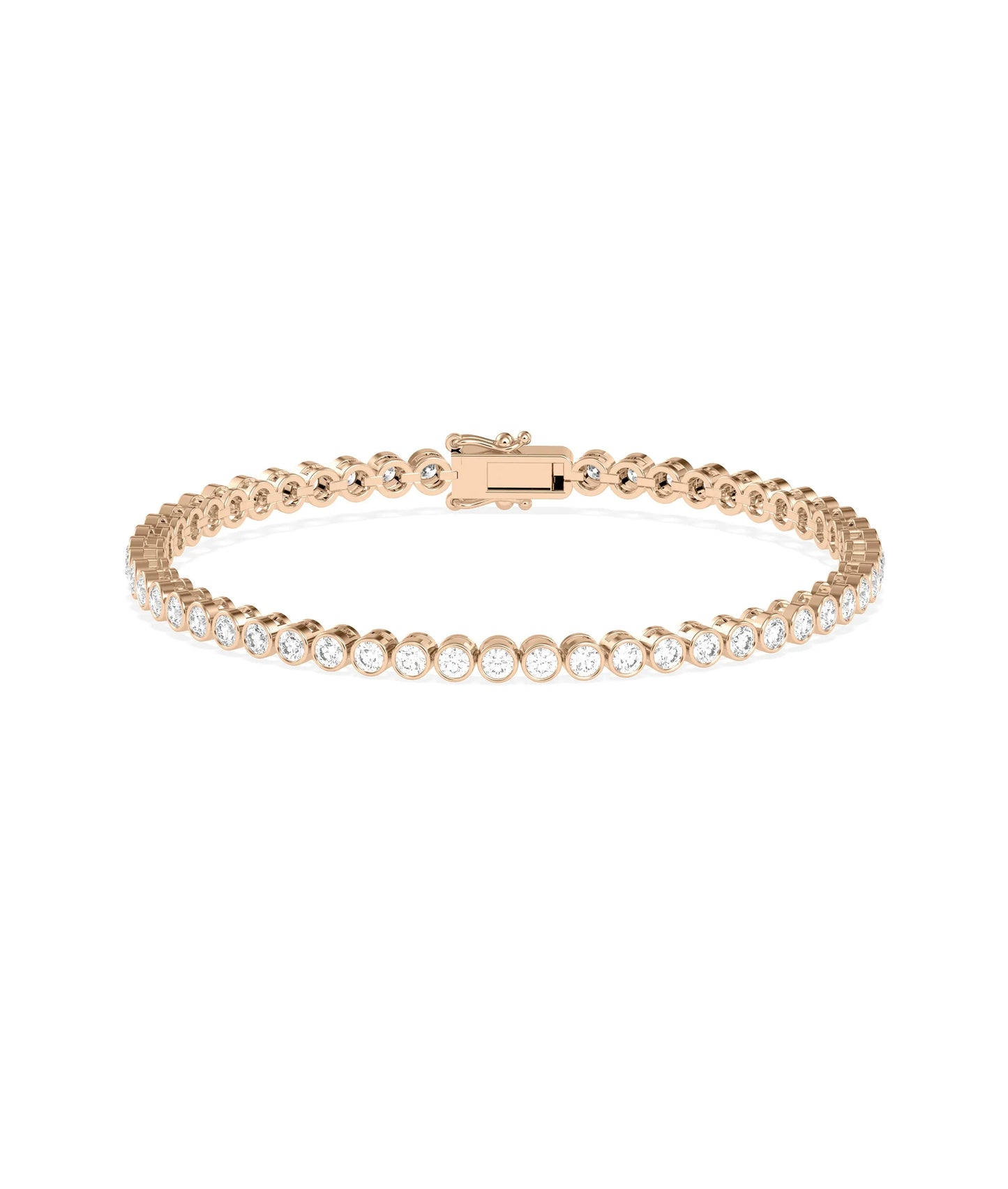 Diamond Bezel Tennis Bracelet - 79e | Everyday 14K Gold Jewelry