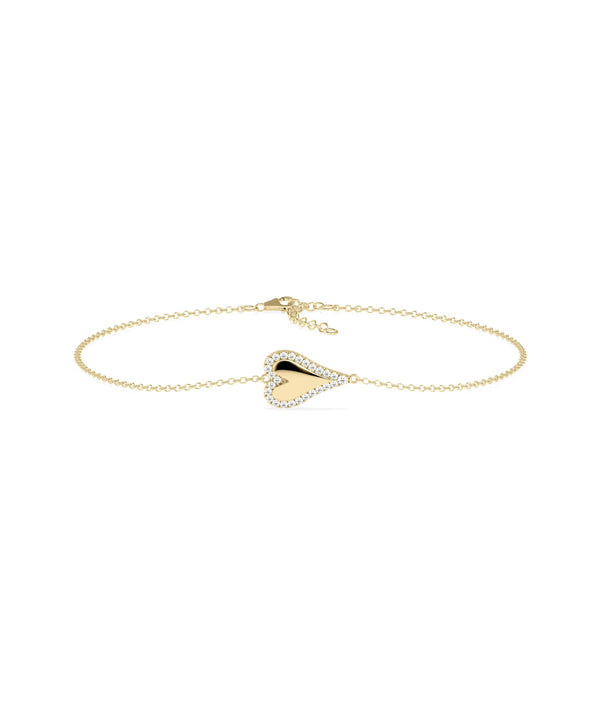 Diamond Bubble Heart Bracelet - 79e | Everyday 14K Gold Jewelry