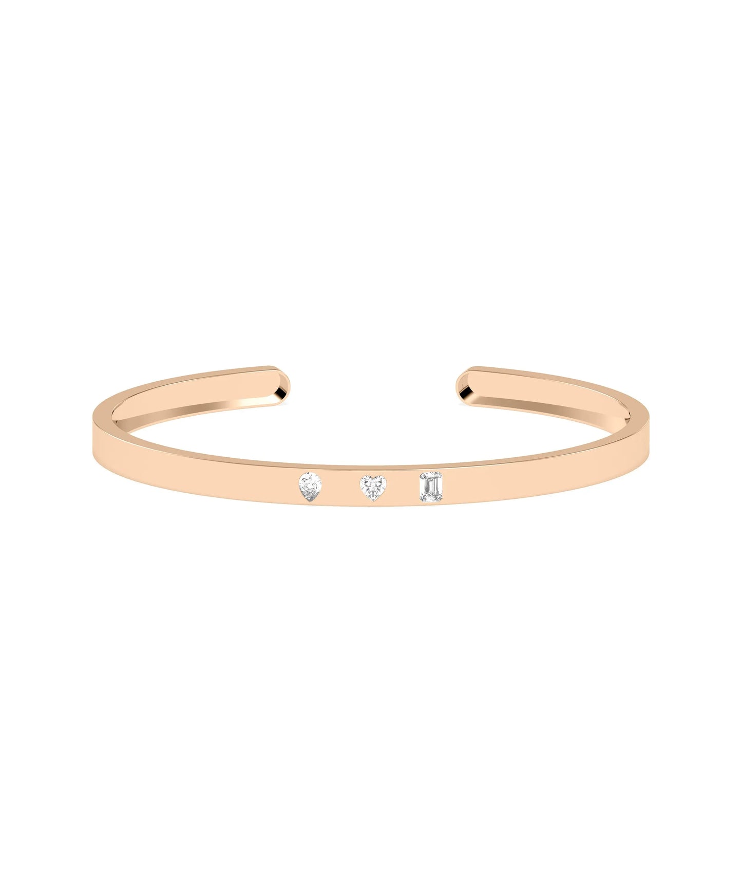 Multi Shape Diamond Cuff - 79e | Everyday 14K Gold Jewelry