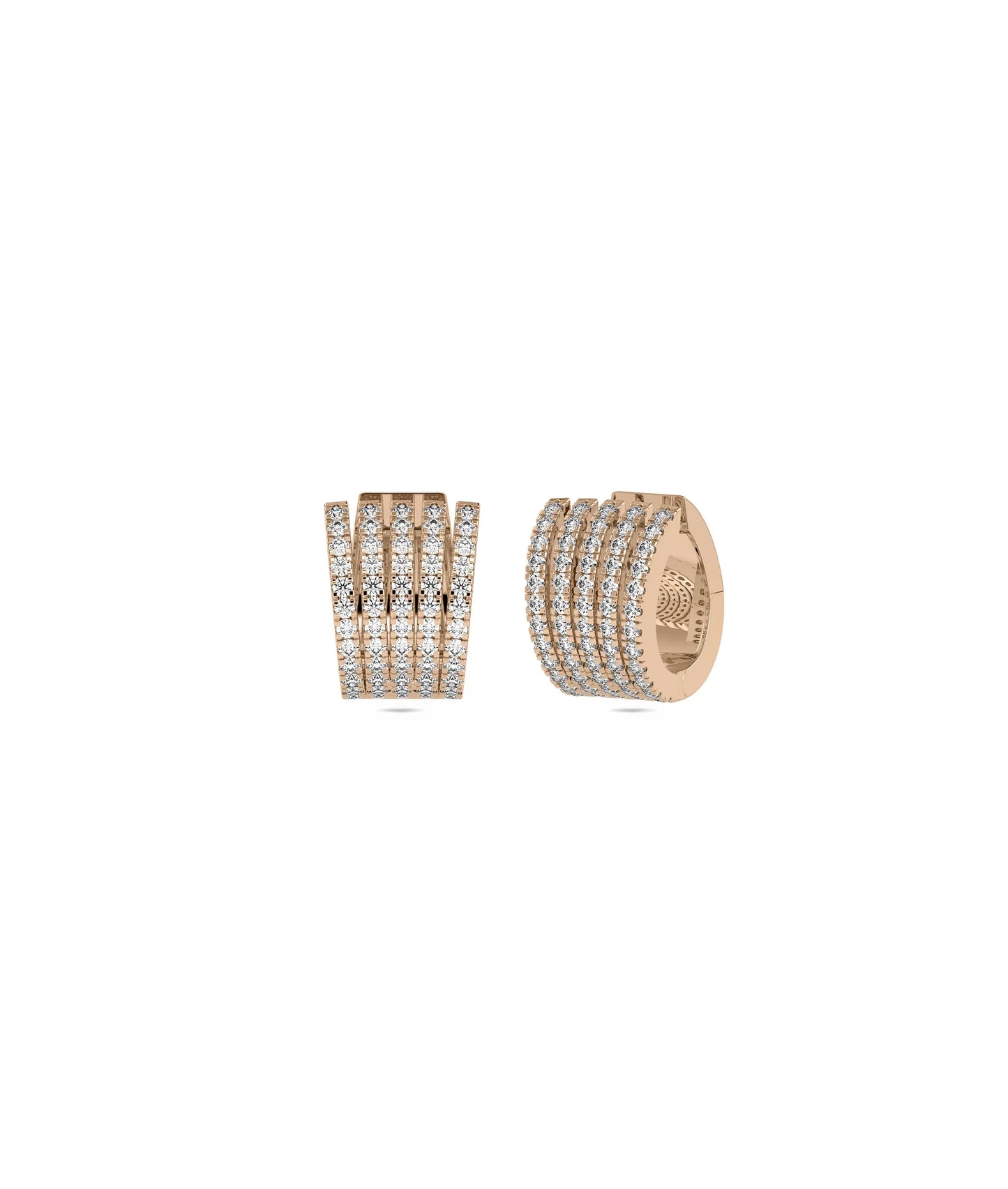 5 Row Diamond Ear Cuffs - 79e | Everyday 14K Gold Jewelry