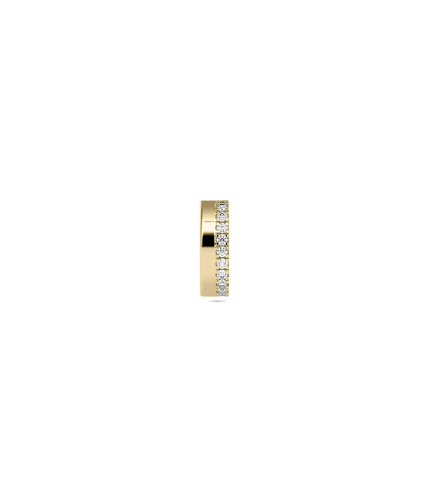 Gold and Diamond Line Ear Cuff - 79e | Everyday 14K Gold Jewelry alternate view