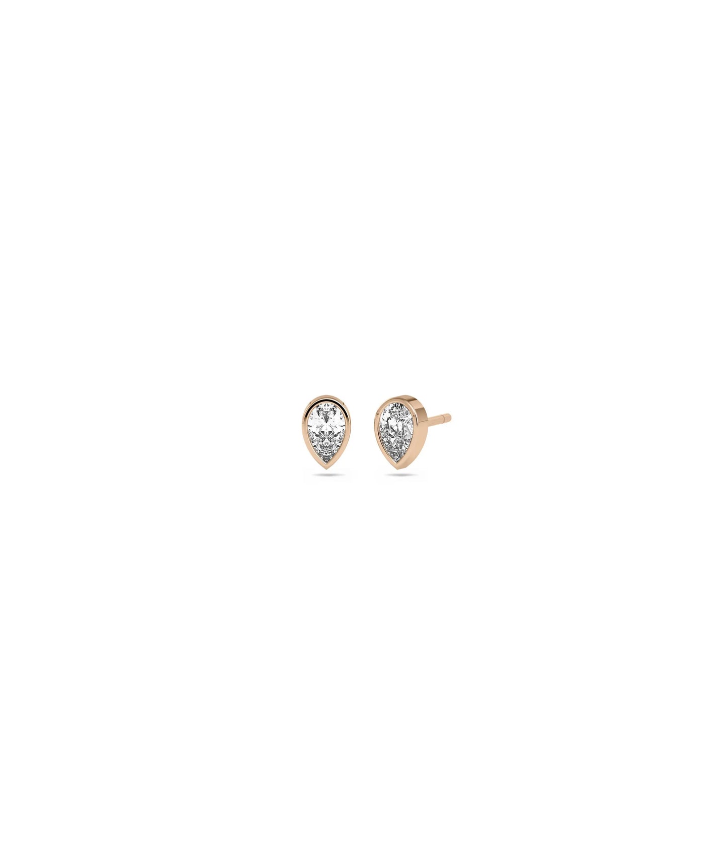 Diamond Solitaire Stud Earrings - 79e | Everyday 14K Gold Jewelry