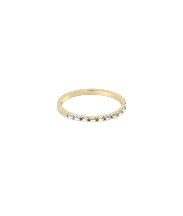 Baguette Diamond Band Ring - 79e | Everyday 14K Gold Jewelry alternate view