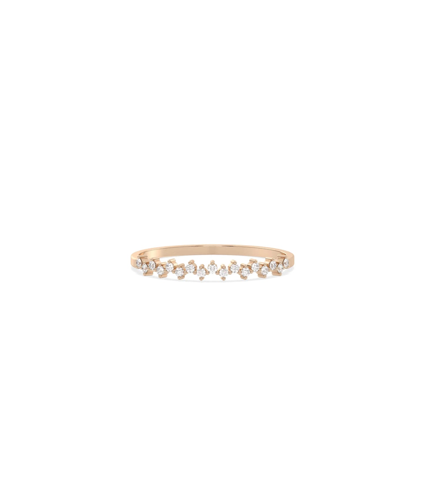 Zig Zag Diamond Band Ring - 79e | Everyday 14K Gold Jewelry