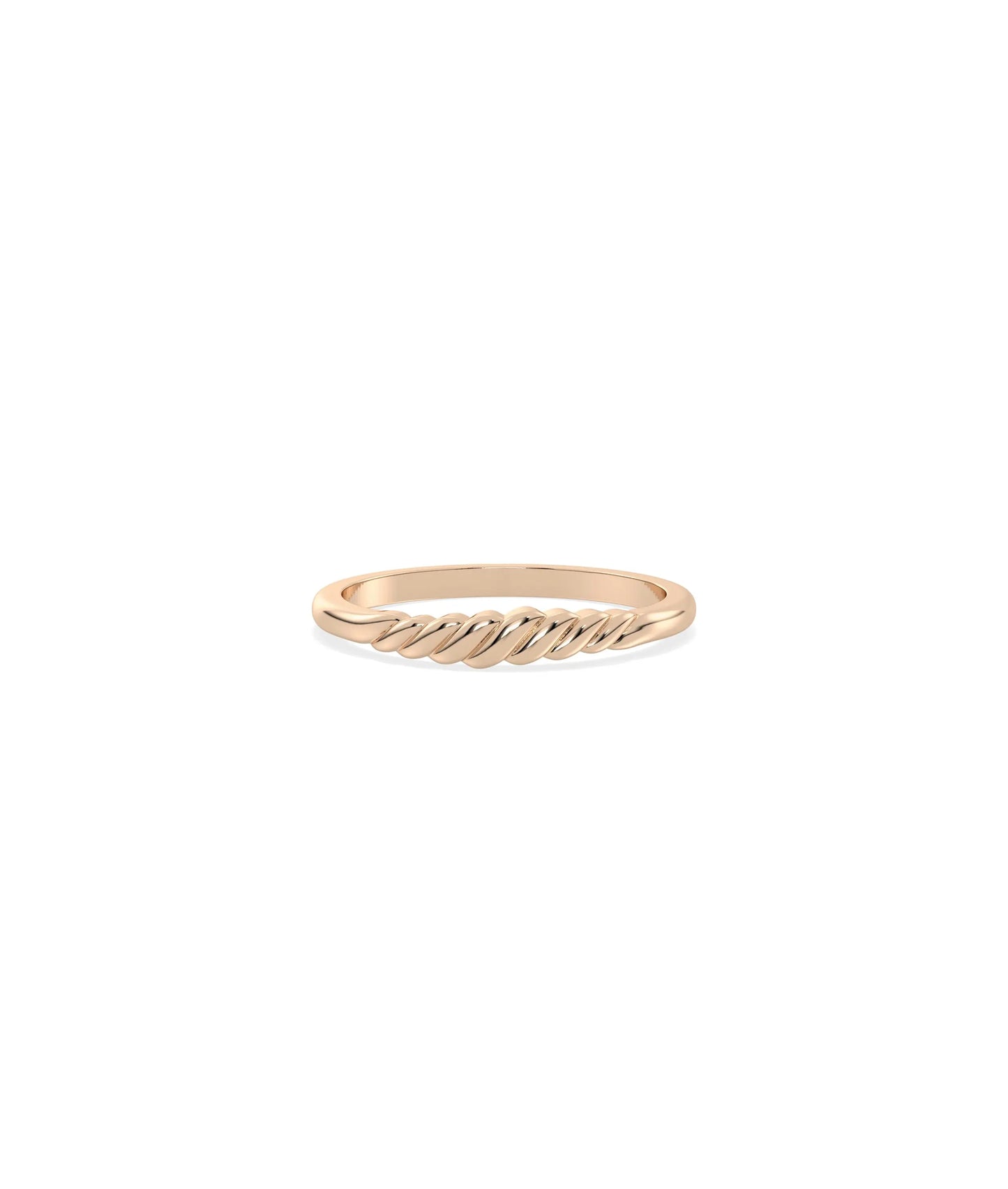 Diamond Twist Signet Ring - 79e | Everyday 14K Gold Jewelry