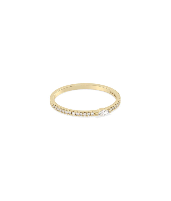 Diamond Stackable Ring - 79e | Everyday 14K Gold Jewelry alternate view