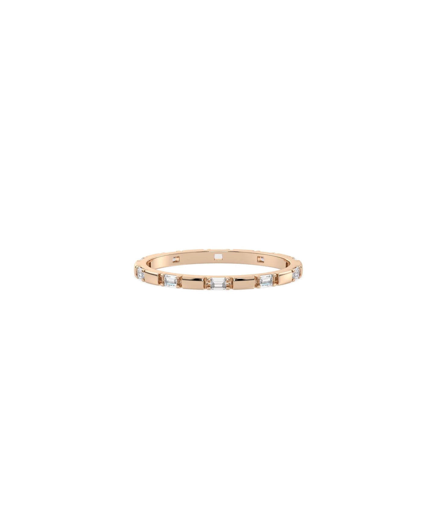 Baguette Diamond Eternity Band Ring - 79e | Everyday 14K Gold Jewelry