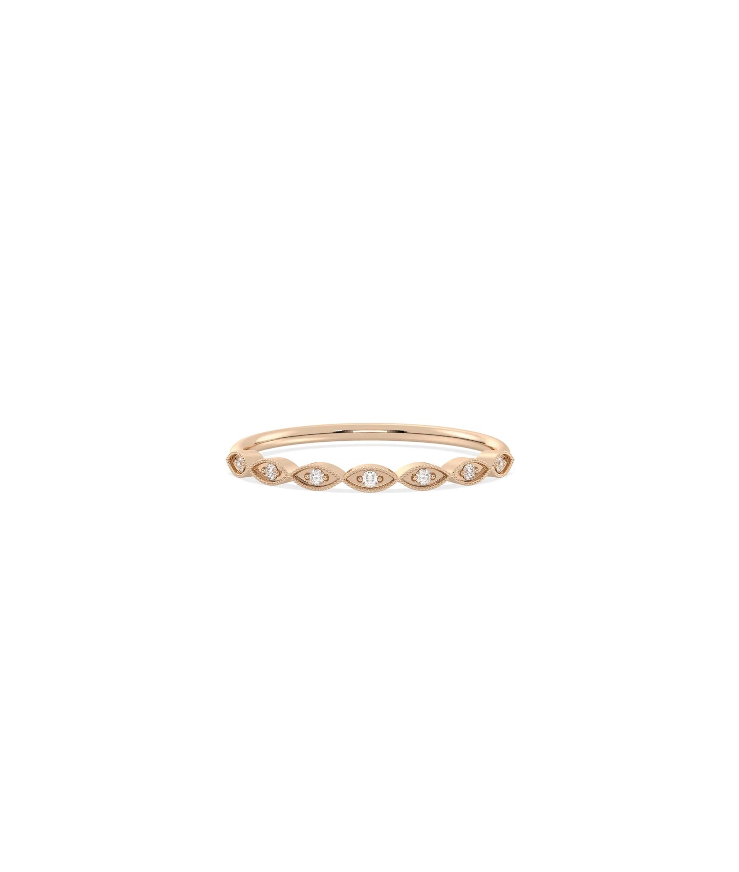 Ultra Thin Diamond Band Ring - 79e | Everyday 14K Gold Jewelry