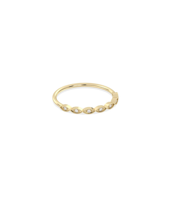 Ultra Thin Diamond Band Ring - 79e | Everyday 14K Gold Jewelry alternate view