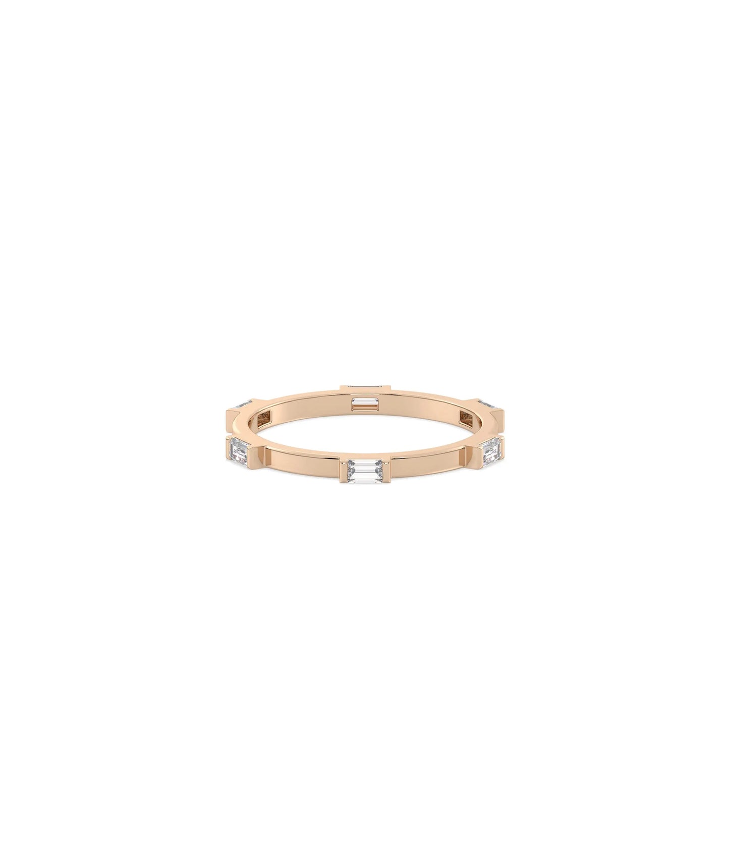 Diamond Station Eternity Band Ring - 79e | Everyday 14K Gold Jewelry