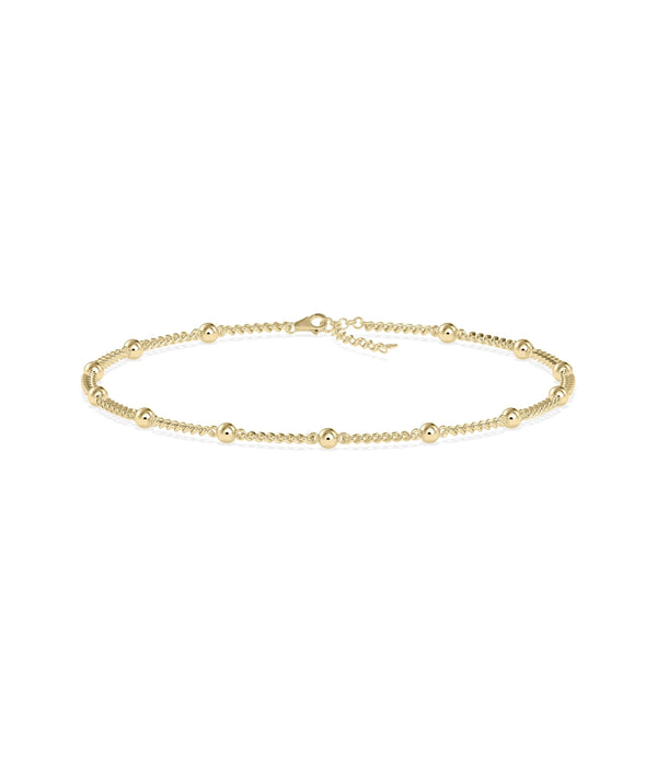 Gold Bead Station Bracelet - 79e | Everyday 14K Gold Jewelry