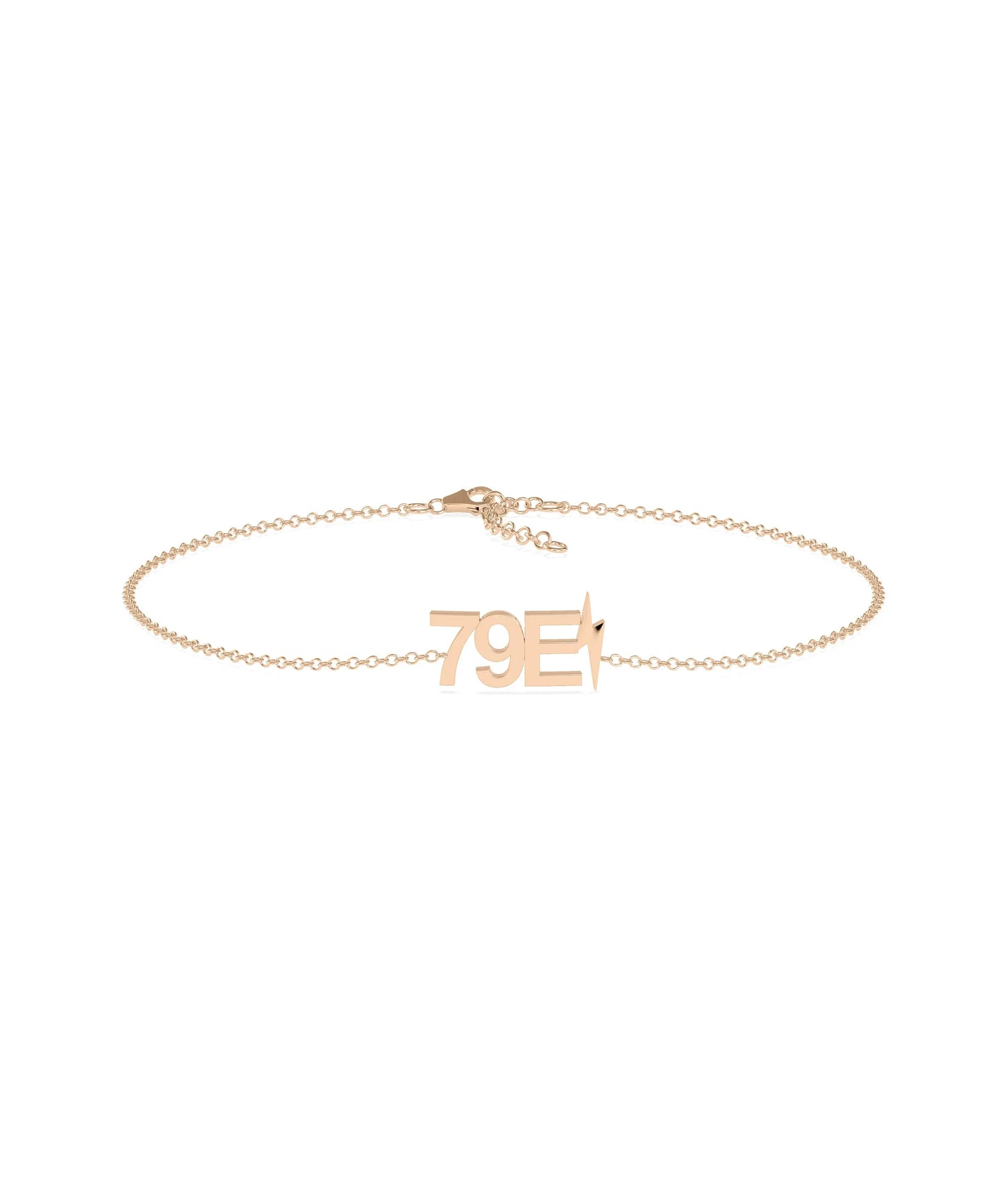 Gold Initials with Charm Cable Chain Bracelet - 79e | Everyday 14K Gold Jewelry