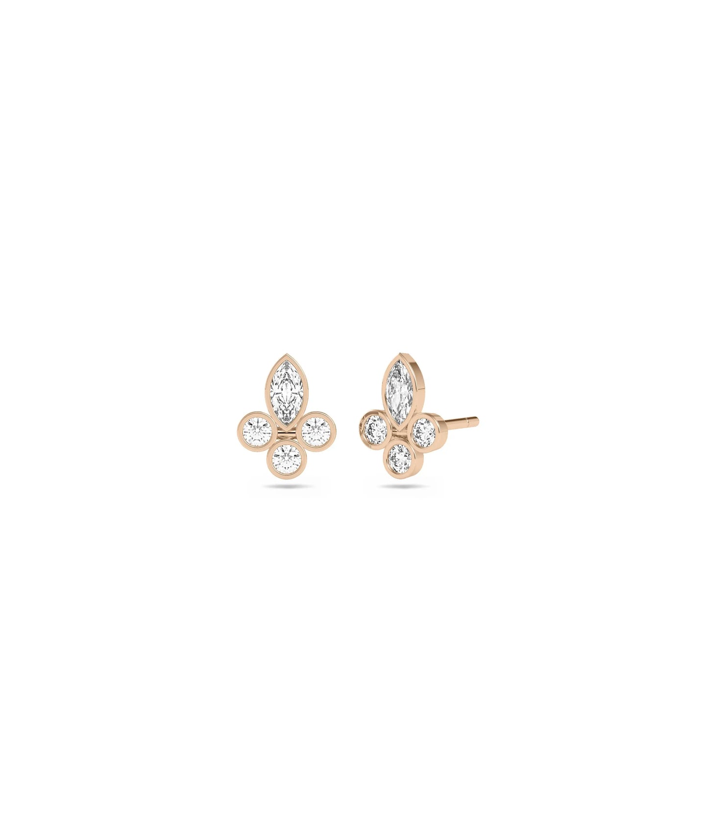 Diamond Stud Earrings - 79e | Everyday 14K Gold Jewelry