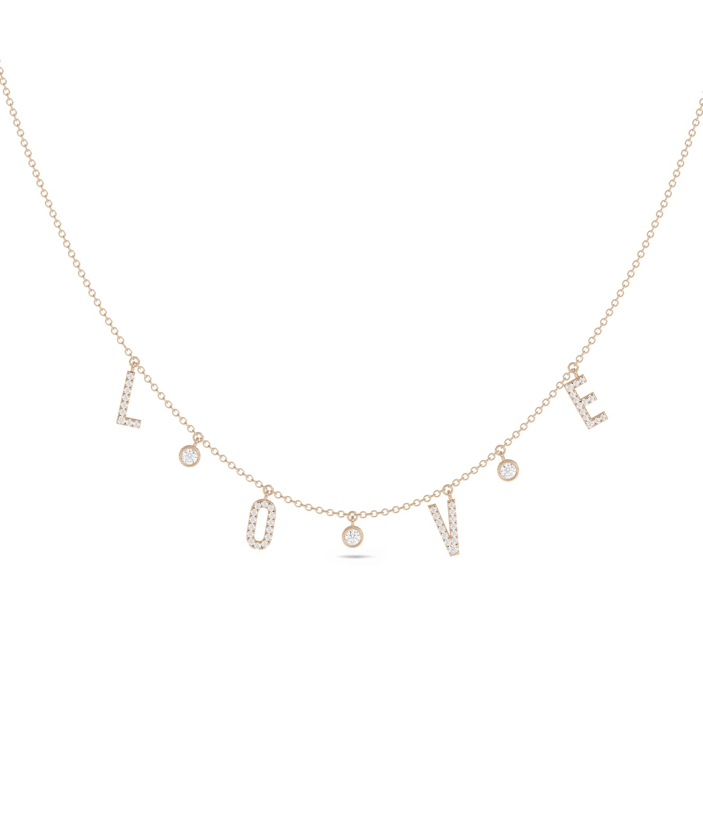 Rose gold Mantra Pave Station featuring brilliance
