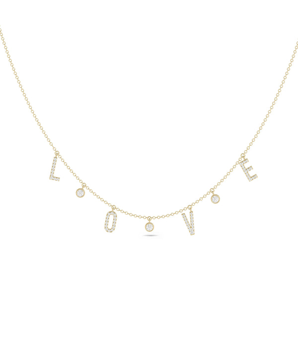 Mantra Pave Station yellow gold personalized inspirational sparkle