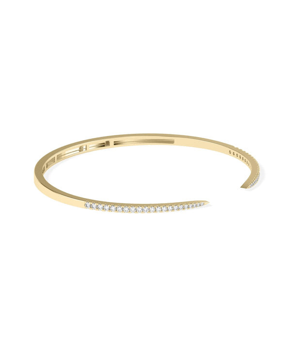 Split Shank Diamond Cuff - 79e | Everyday 14K Gold Jewelry alternate view