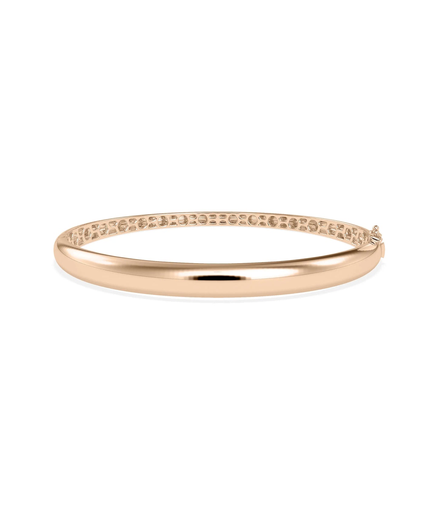 Domed Gold Bangle - 79e | Everyday 14K Gold Jewelry