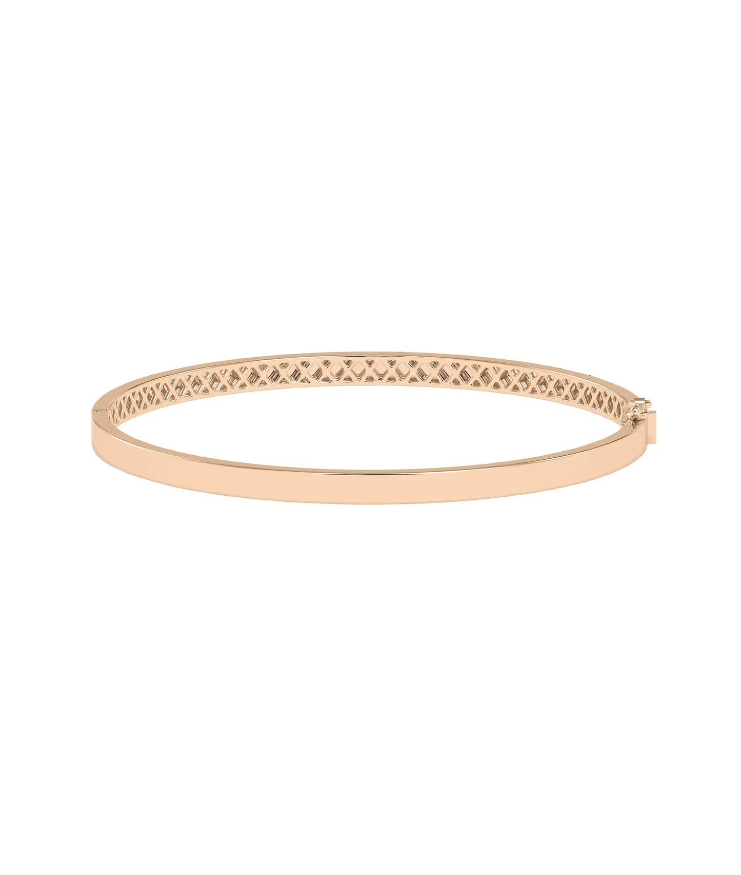Flat Gold Bangle - 79e | Everyday 14K Gold Jewelry
