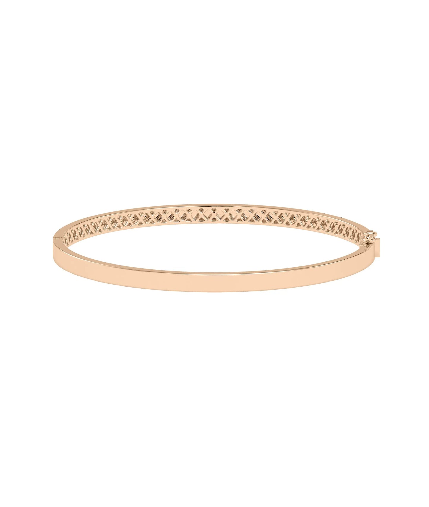 Flat Gold Bangle - 79e | Everyday 14K Gold Jewelry