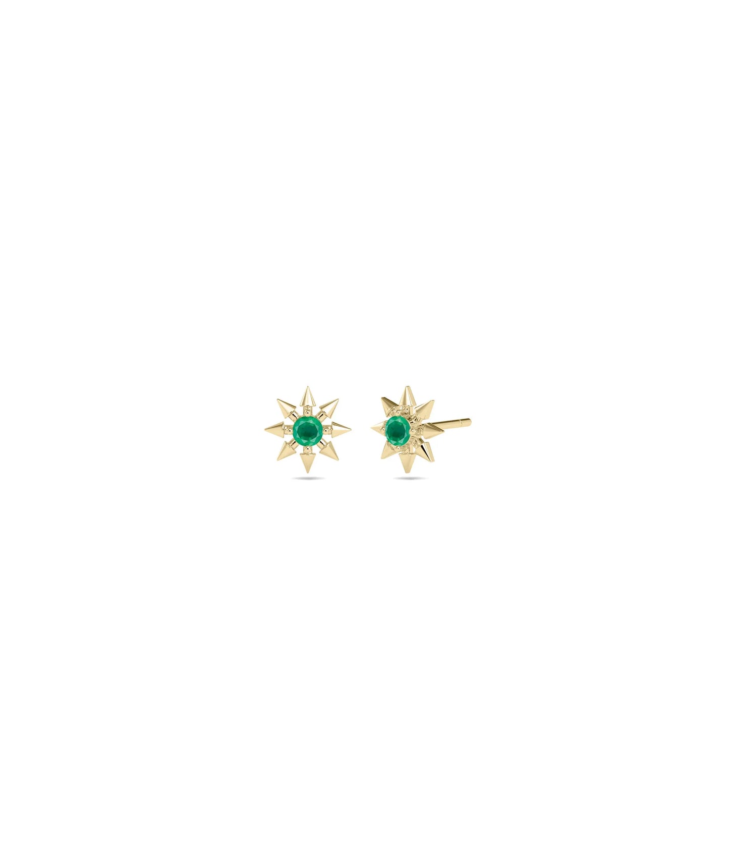 Birthstone Star Stud Earrings - 79e | Everyday 14K Gold Jewelry