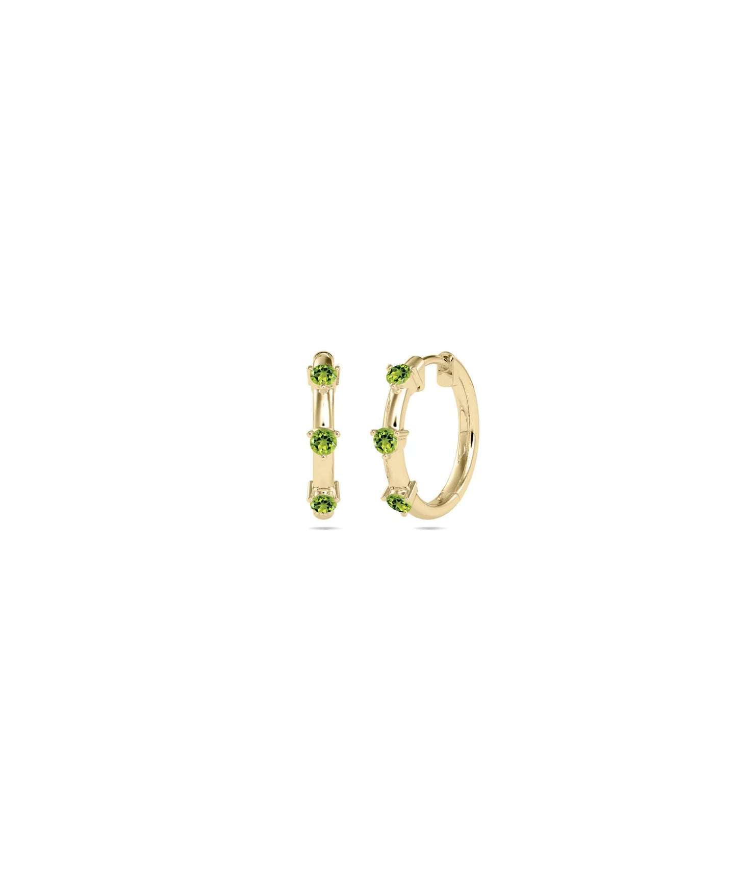 Birthstone Hoop Earring - 79e | Everyday 14K Gold Jewelry