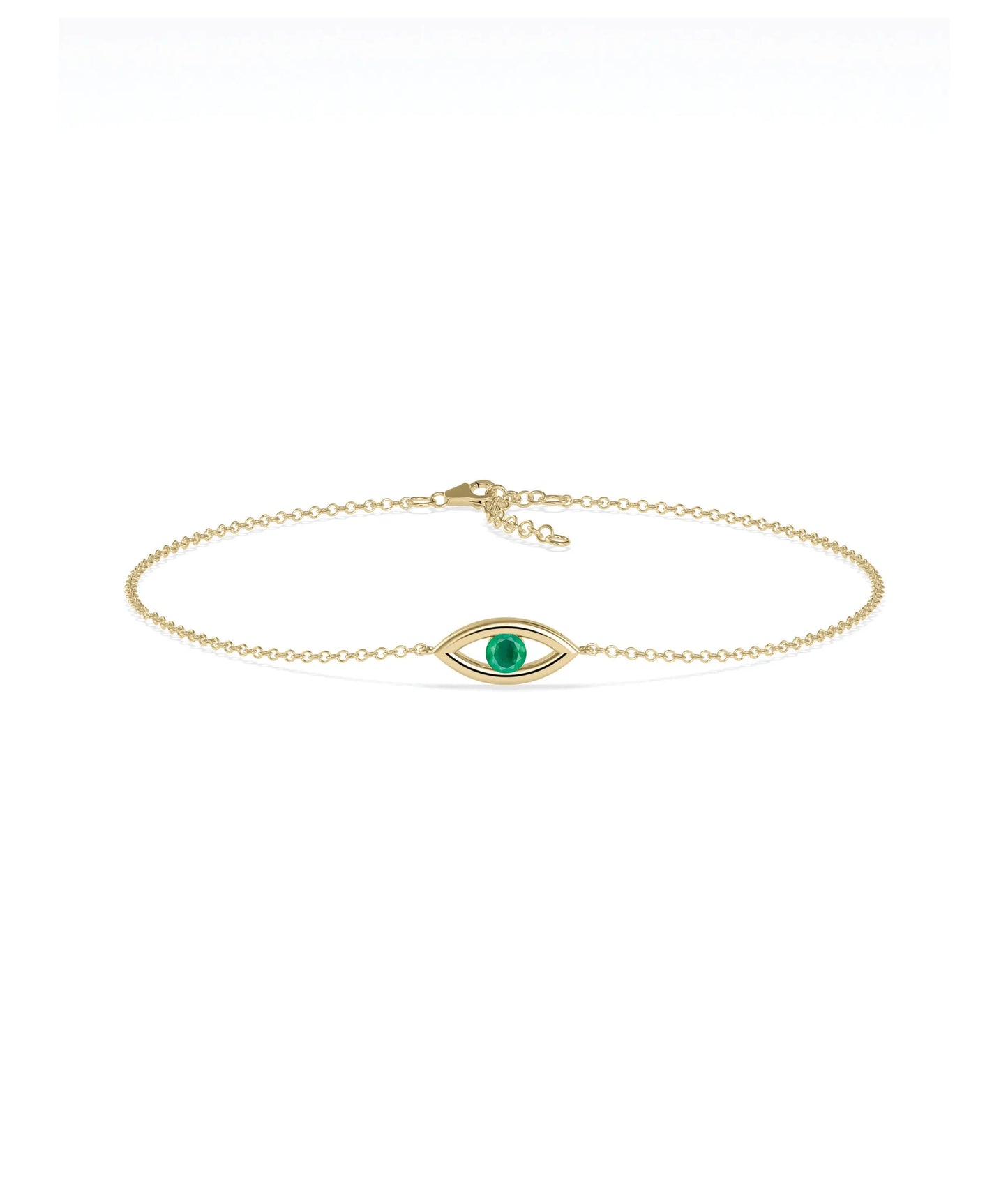 Birthstone Evil Eye Bracelet - 79e | Everyday 14K Gold Jewelry