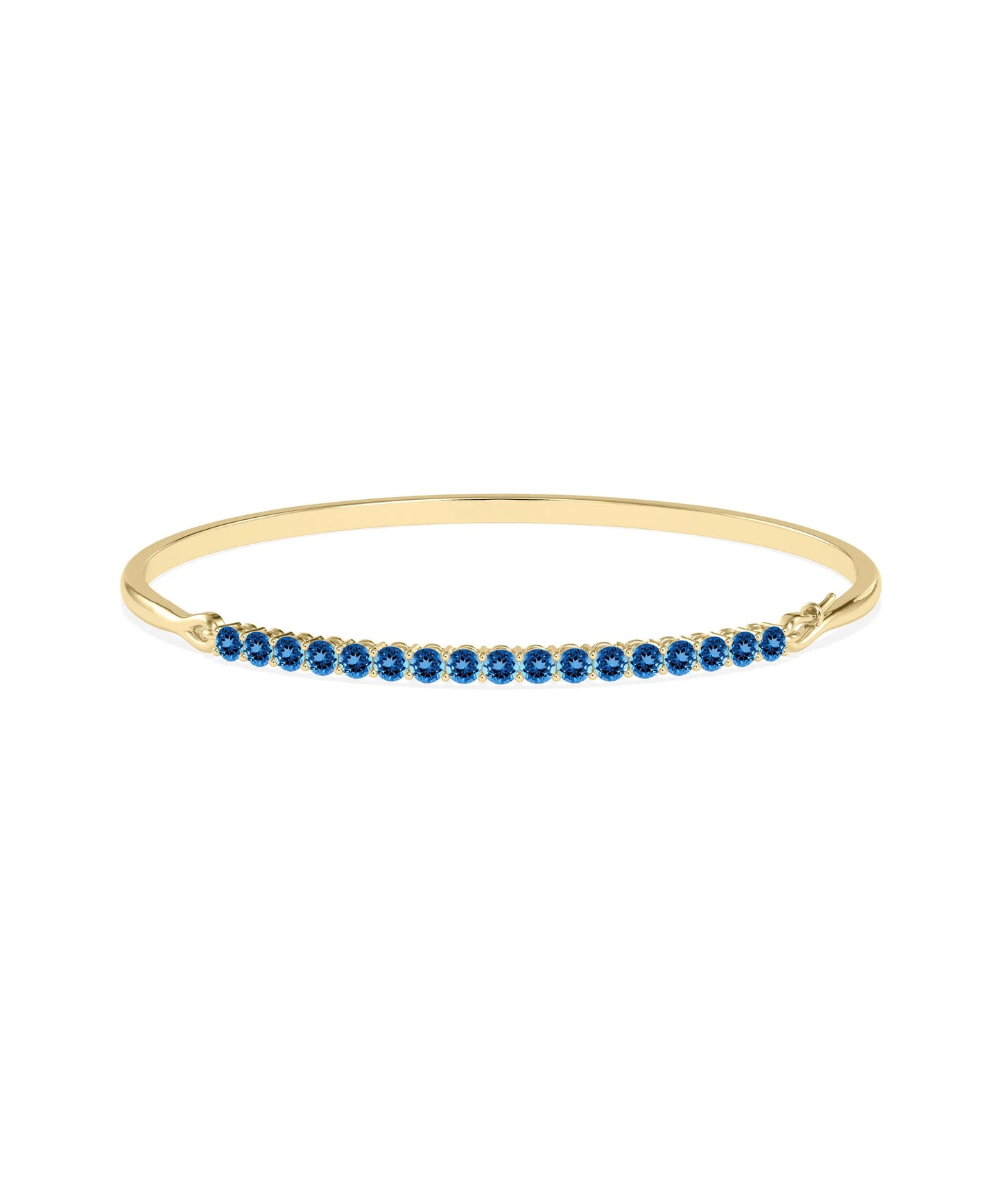 Movable Straight Line Birthstone Bangle - 79e | Everyday 14K Gold Jewelry