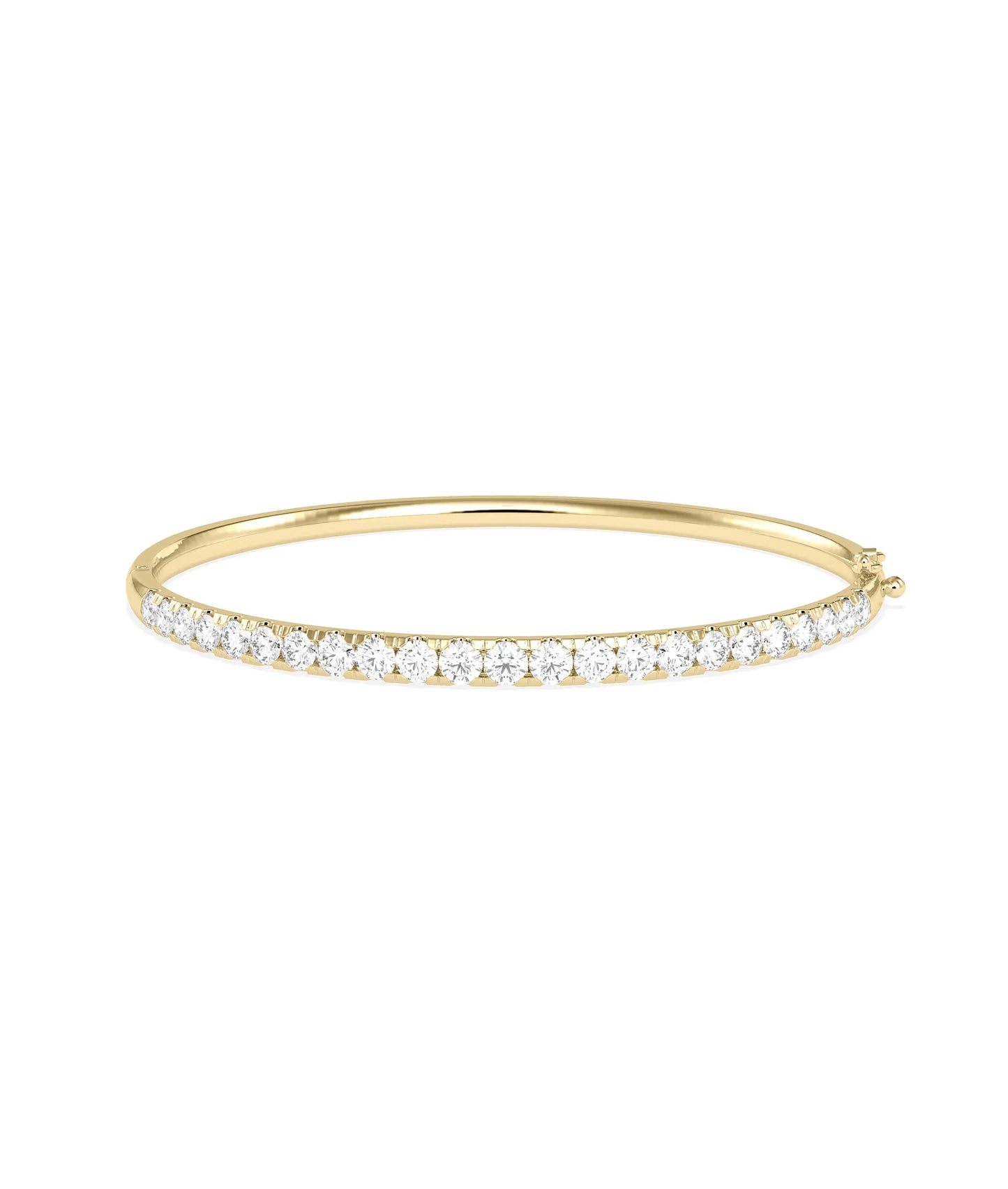 Straight Line Graduating Birthstone Bangle - 79e | Everyday 14K Gold Jewelry