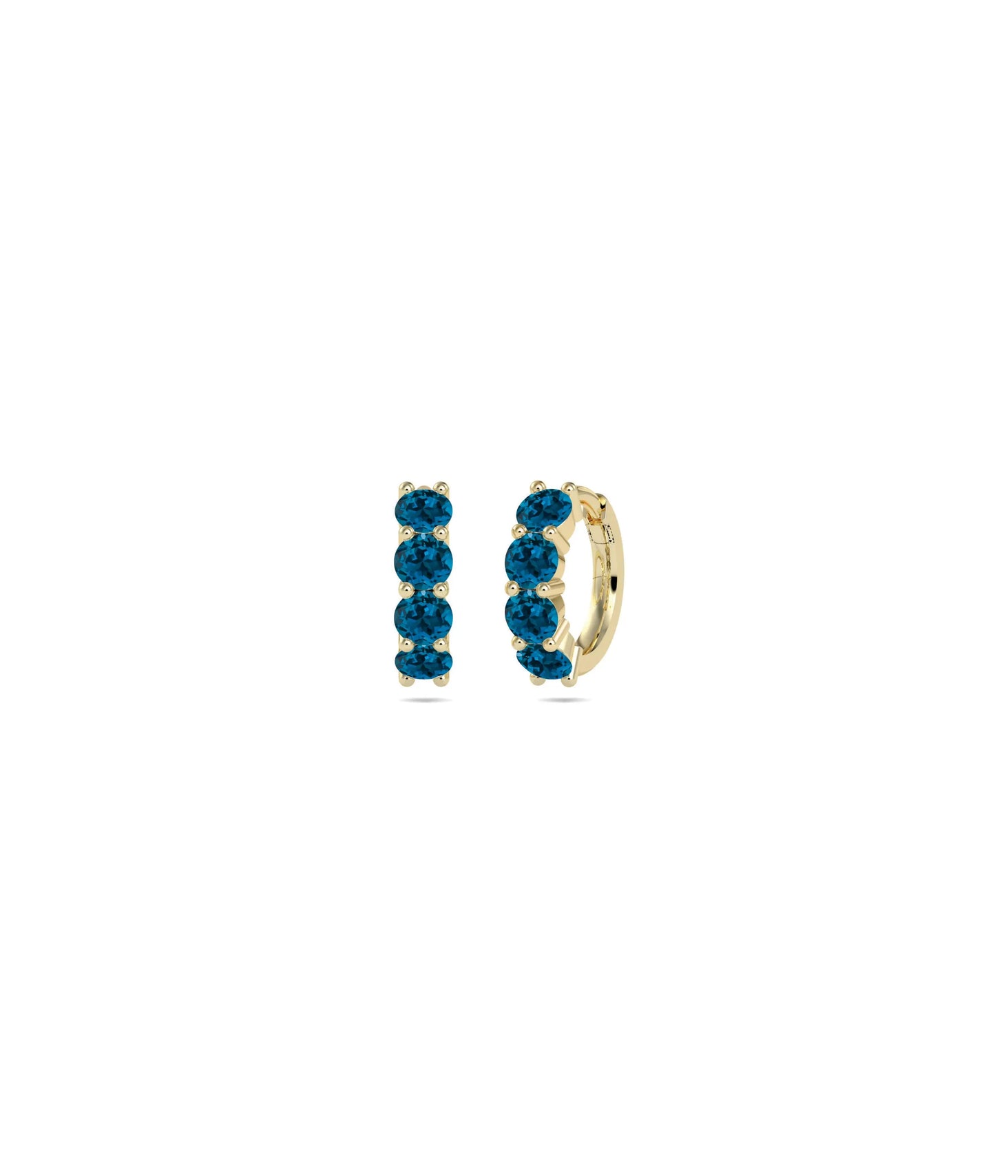 Birthstone Hoop Earring - 79e | Everyday 14K Gold Jewelry
