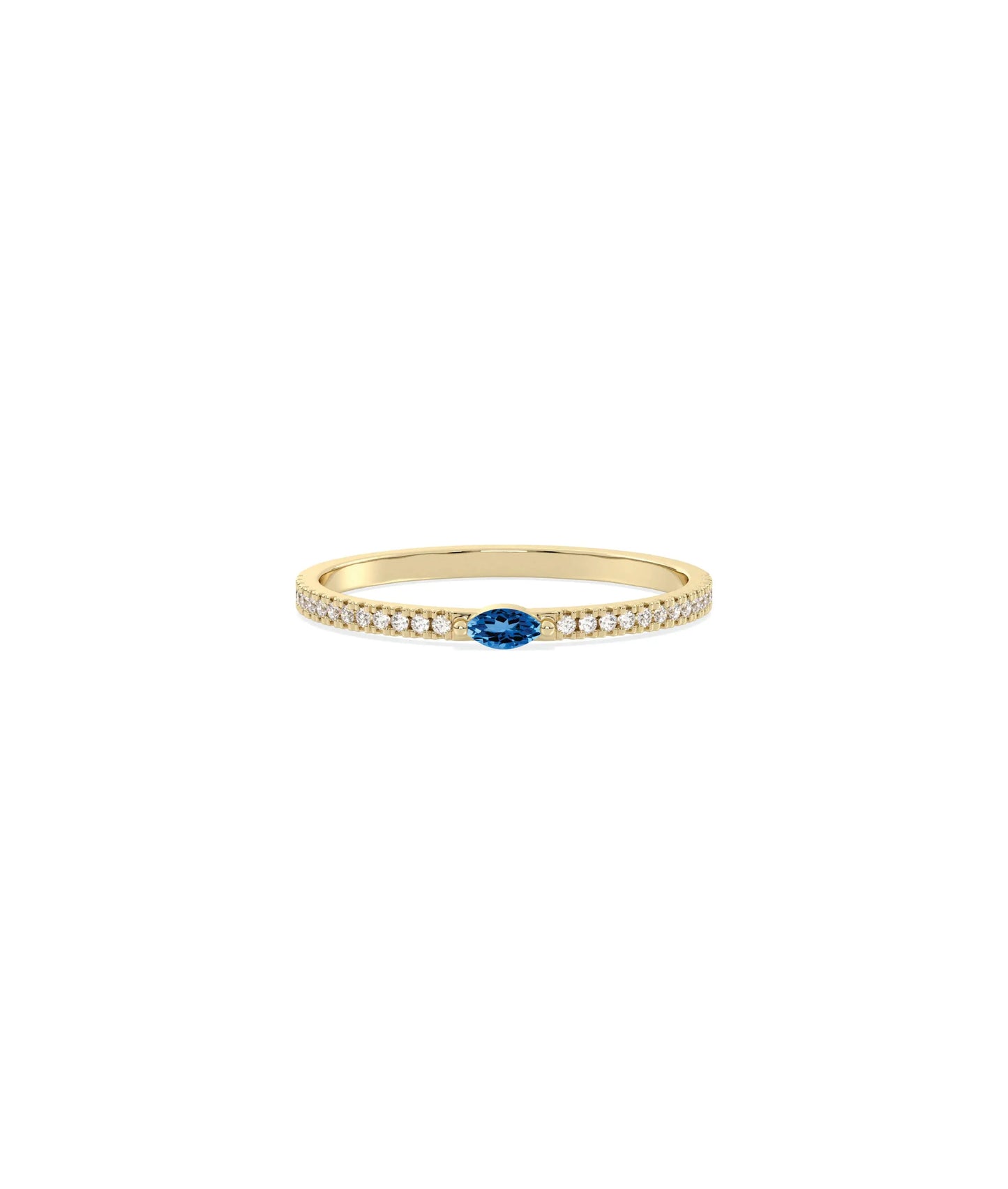 Diamond Stackable Ring - 79e | Everyday 14K Gold Jewelry